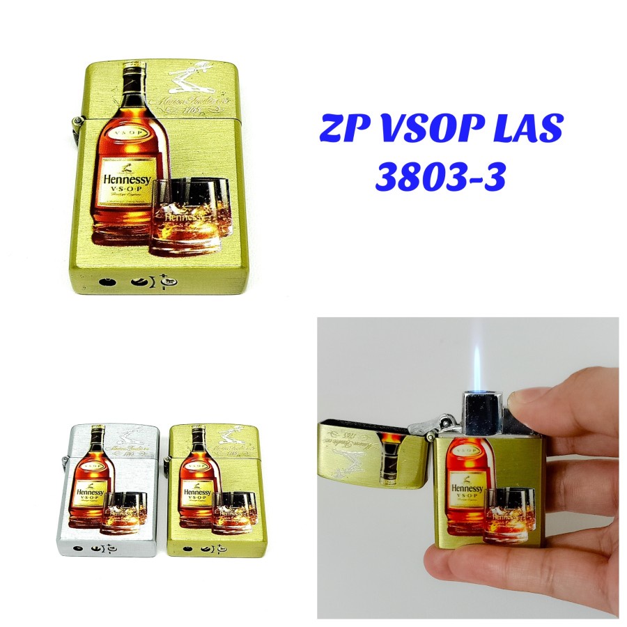 BAYAR DITEMPAT - Korek Api Bara Las Jet Power Model Exclusive Korek Api Las Botol Hennesy Vsop 3803-
