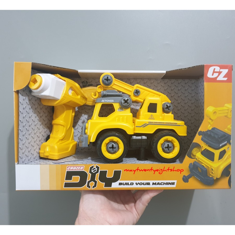 Mainan Mobil Truk Crane Toys Kingdom Cruzer DIY Truck Crane Sound / Mainan Rakit Truk Crane / Kado