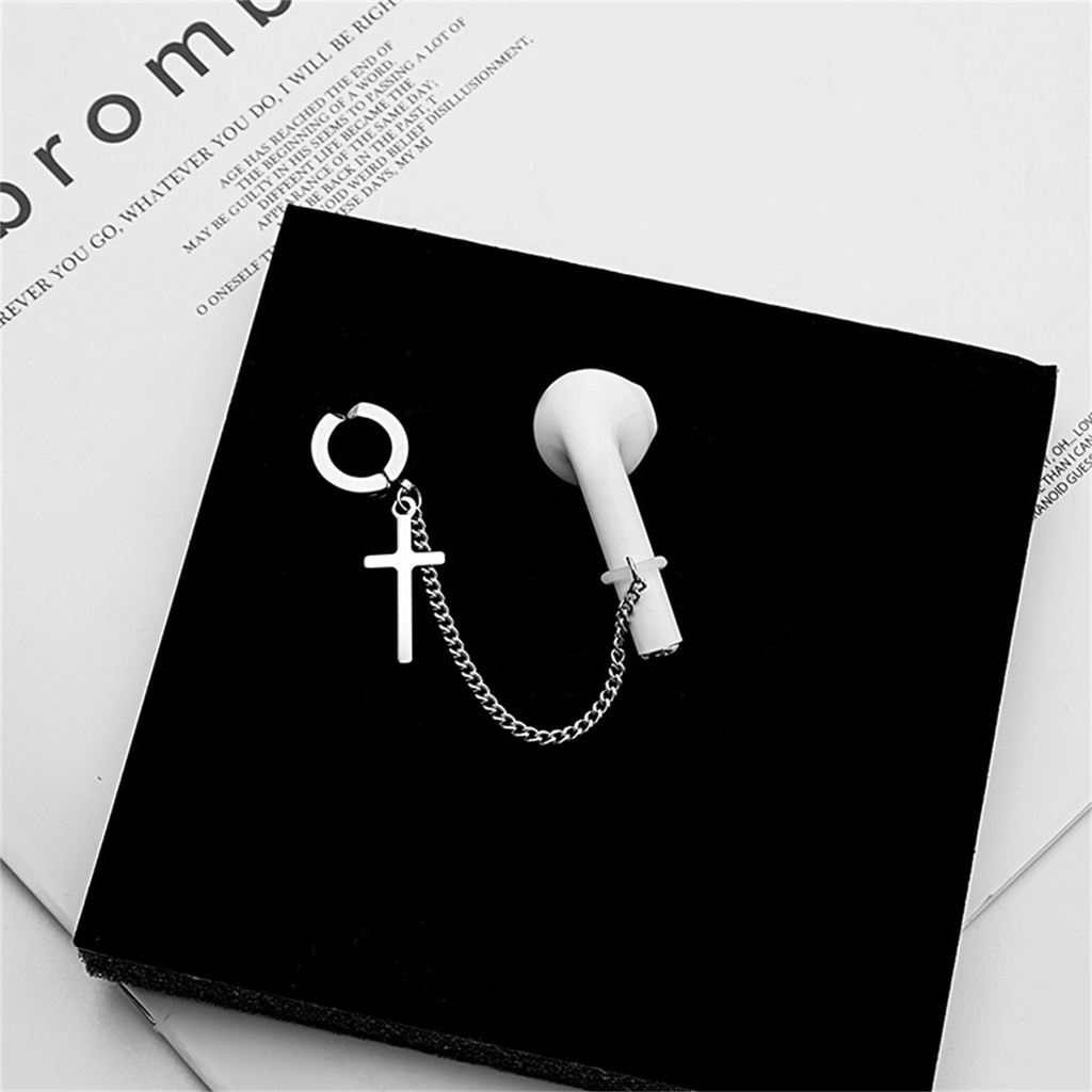 Hu Hu Hu Hu Hu Alat Bantu Pasang Kacamata♡ 1 Pc Anting Tali Earphone Universal Bahan Stainless Steel Anti Hilang