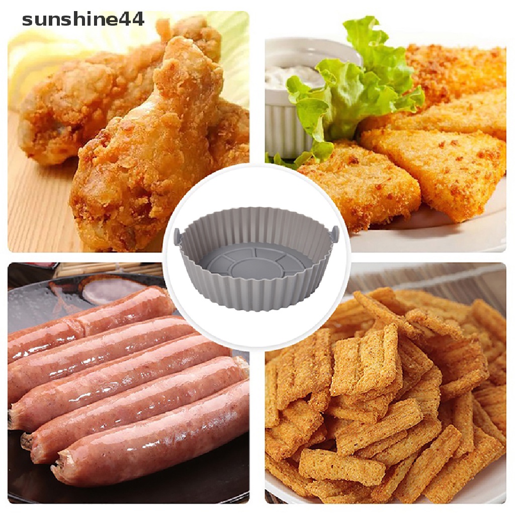 Sunshine Nampan Silikon Anti Lengket 16.5cm Untuk Air Fryer / Oven