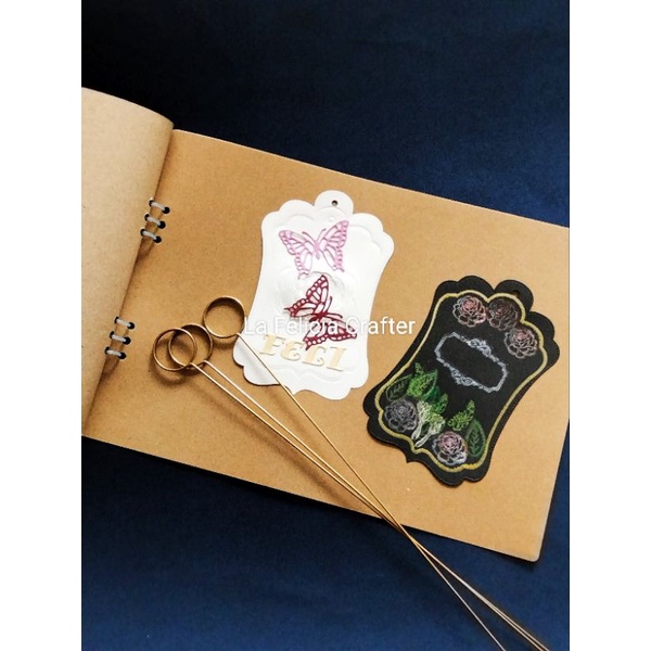 

Pola Scrapbook Desain Label 5pcs/1 set/bookmark/Craft/Diy/Blank card/Diy