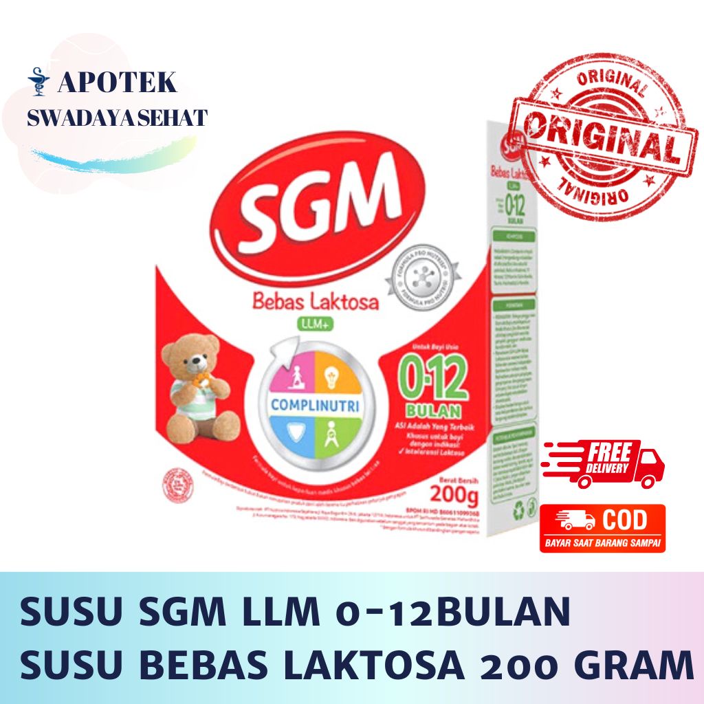 SUSU SGM LLM 0-12 BULAN - BBLR 400Gr - Susu 200 Gram Bayi Bebas Laktosa Gula - Susu Berat Badan Bayi Rendah Prematur