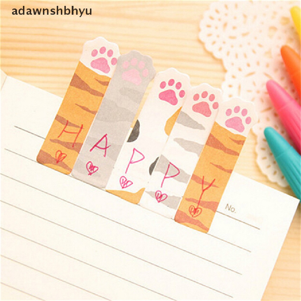 [adawnshbhyu] Animal Cat Panda Cute Kawaii Memo Sticky Notes Planner Stiker Kertas Bookmark