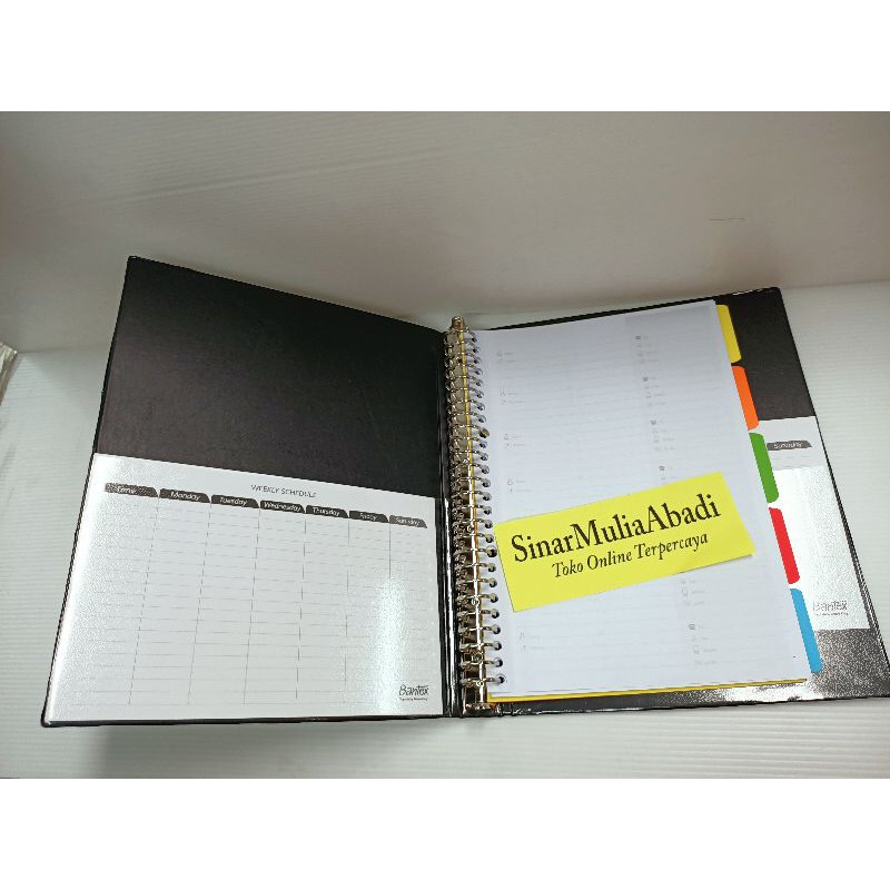 

Binder B5 26 Lubang Loose Leaf File Cover PVC motif KULIT tampilan Mewah