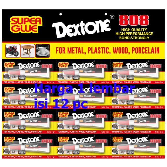 

baru Dextone 808 12pc Lem Super Glue Superglue Powerglue Power Korea 3 gr