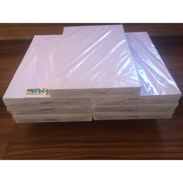 Kertas Linen putih 230 Gram Folio dan A4 - 100 Lembar ...