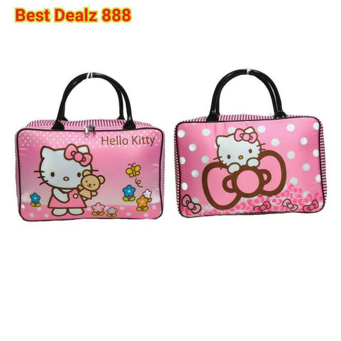 Tas Travel Bag Koper Kanvas Renang Besar Anak Dewasa Hello Kitty X530