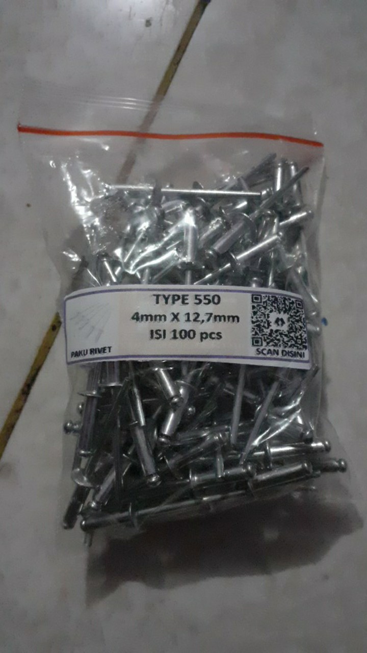 Paku Rivet - Type 550 Ecer 100 Pcs