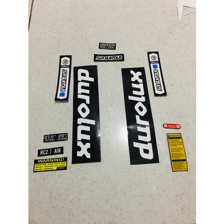 Stiker fork sr suntour durolux