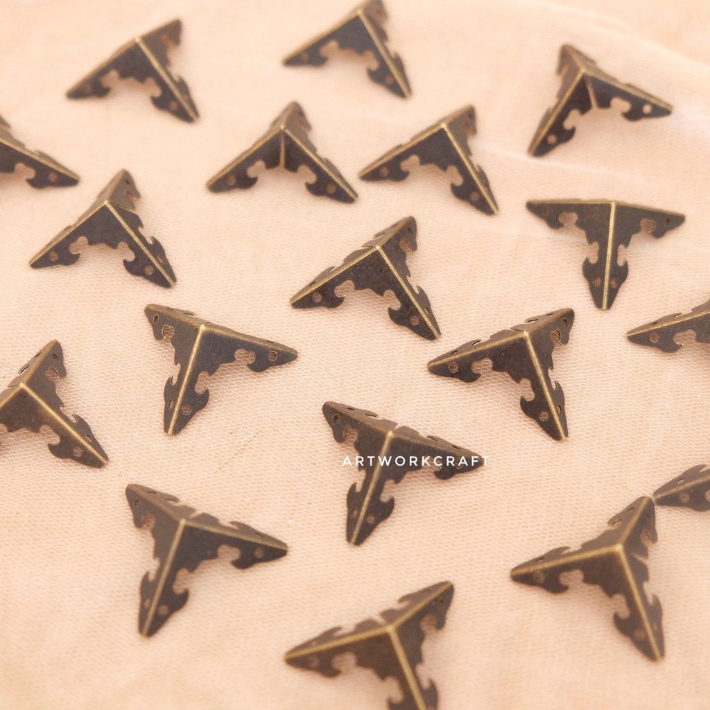 [SIKU POLOS 2.3x2.3 cm] SIKU BESI ORNAMEN Siku besi ornament / siku sudut pojok / corner ukir/ siku 