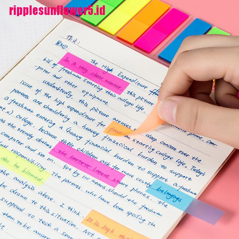 100 Lembar Sticky Notes Warna Fluorescent