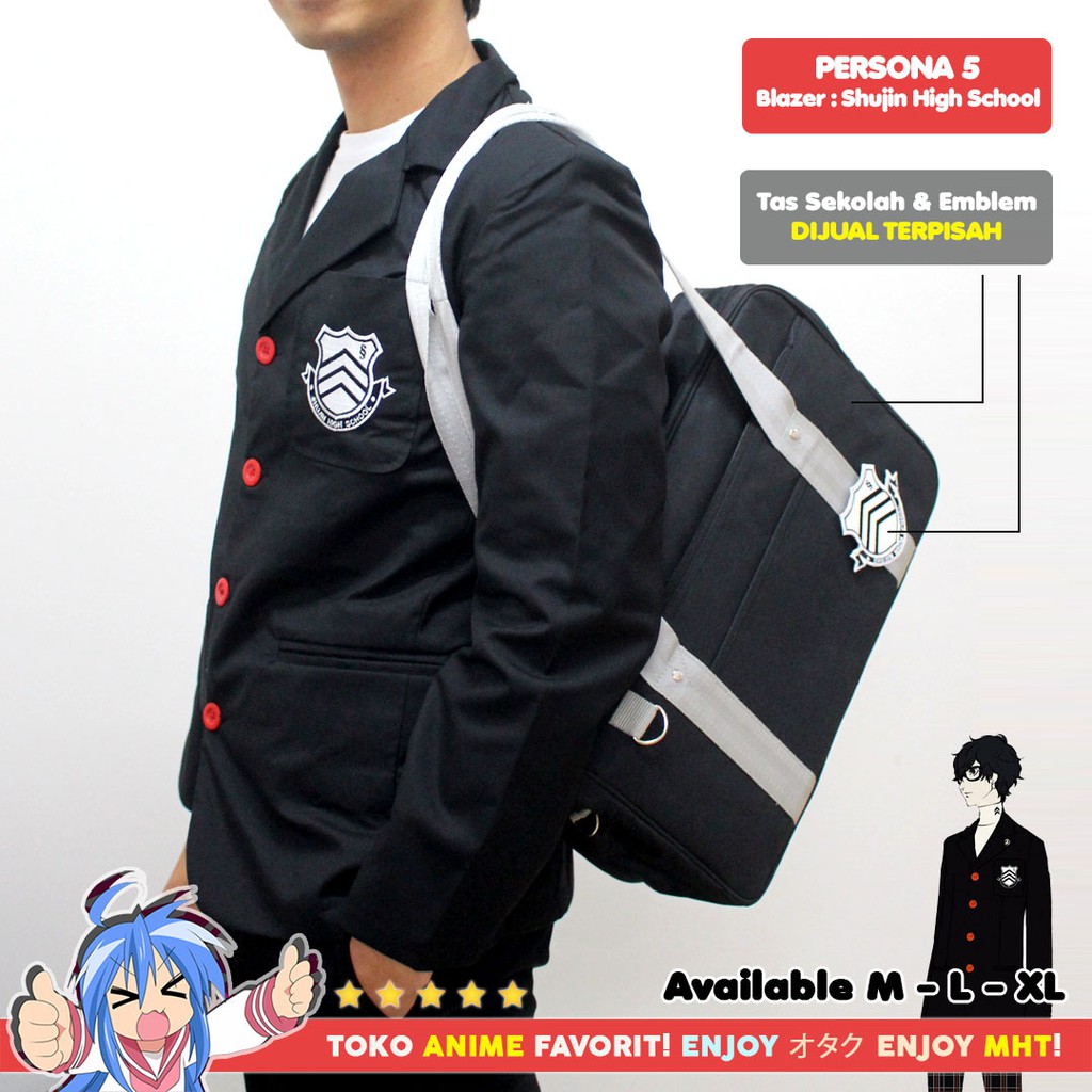 Jaket Anime Persona 5 Shujin Academy Blazer