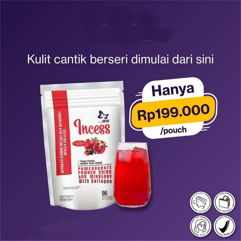 INCESS COLLAGEN drink BPOM free masker