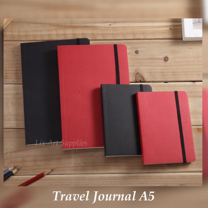 

(BISA COD) Potentate Travel Journal A5 (80gsm - 80 sheets) - Merah