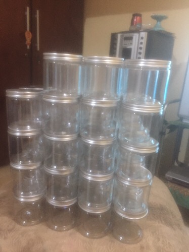 350ml Botol Toples Makanan Snack Kering Ringan Botol Toples Plastik Jar Madu Sambal Selai