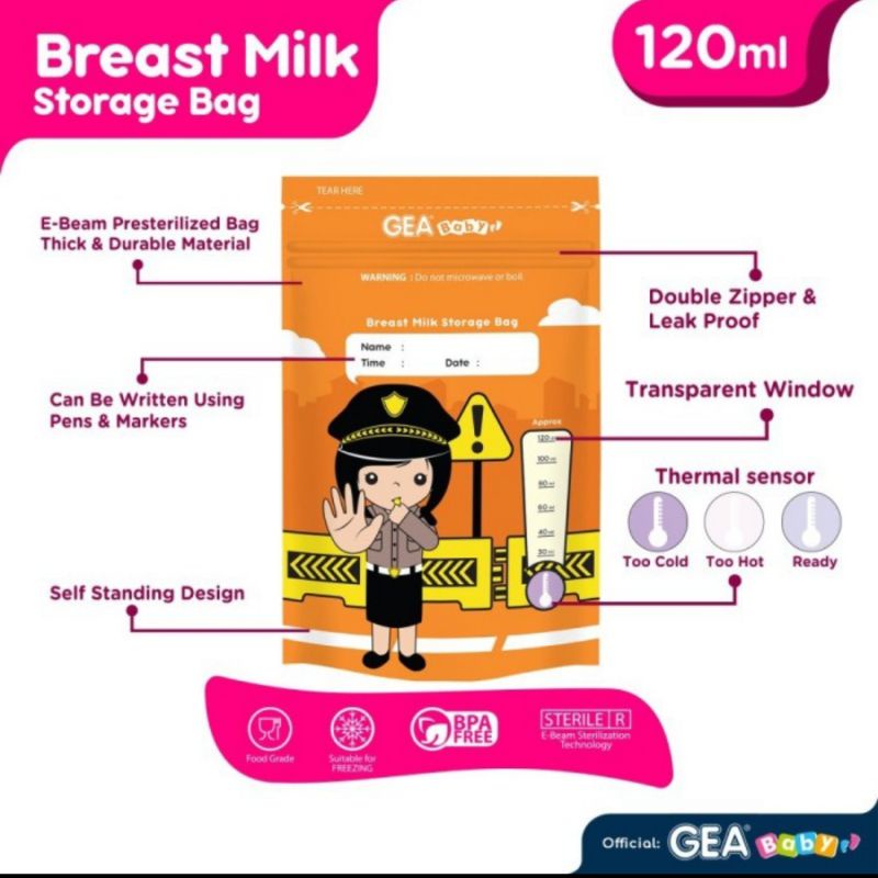 Gea Milk Bag 120ml Profesi Edition