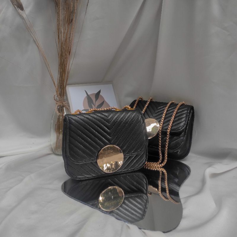 Tas Wanita Selempang Murah Shoulder Bag Slempang Cewek Kekinian Shoulderbag Rantai Hits Nuna Bag