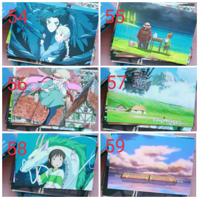 

[RESTOCK] STUDIO GHIBLI COLLECTIBLE POSTCARD ECER ORI TOTORO BELI 10 GRATIS 1