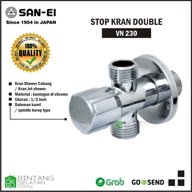 STOP VALVE SANEI STOP KRAN DOUBLE SANEI VN 230