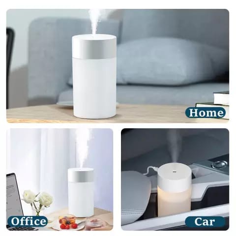 Humidifier Diffuser air aromatherapy 260 ml with 7 colour LED Lamp - pelembab ruangan + penjernih udara