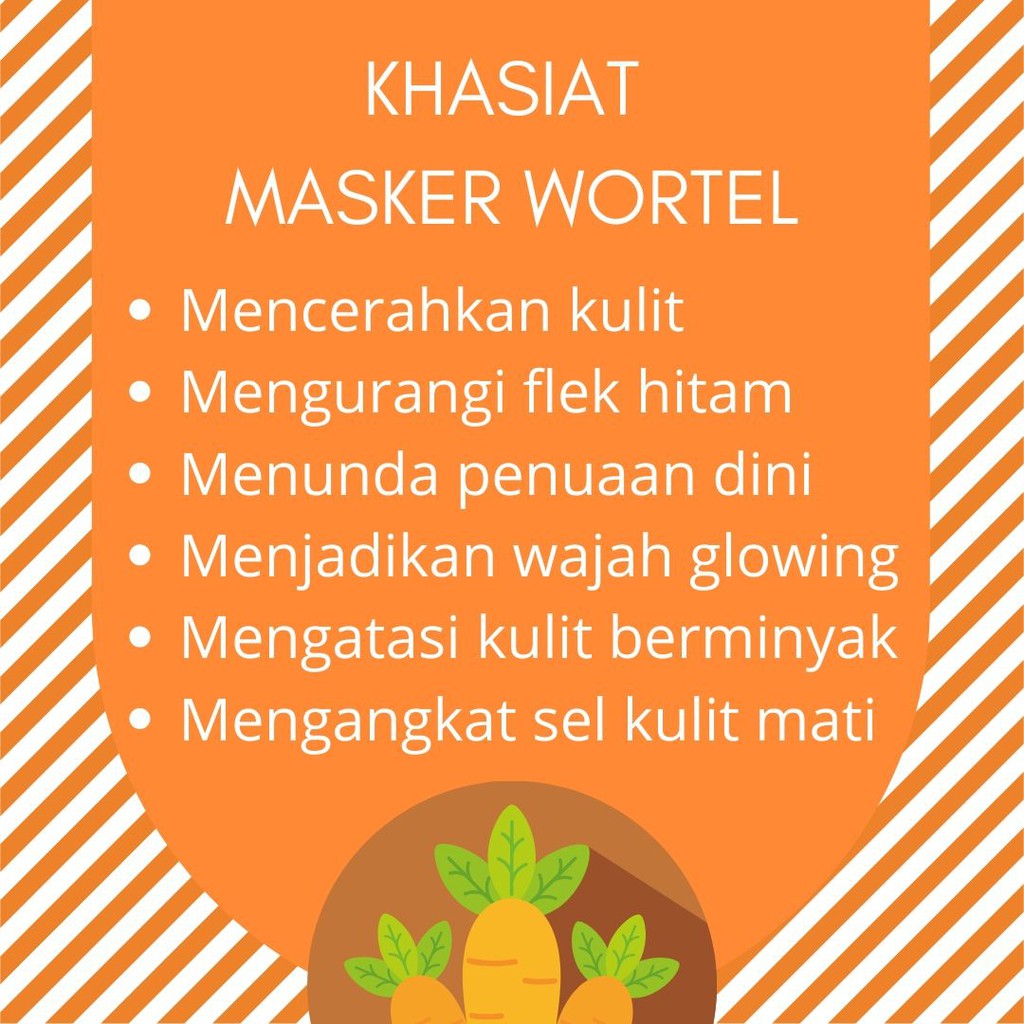 Masker Wajah Carrot Mimido 15 Gr Masker Anik Wortel Masker Bubuk Indonesia