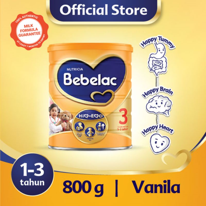 Bebelac 3 Susu Bubuk Formula Bayi Rasa Vanila 800gram