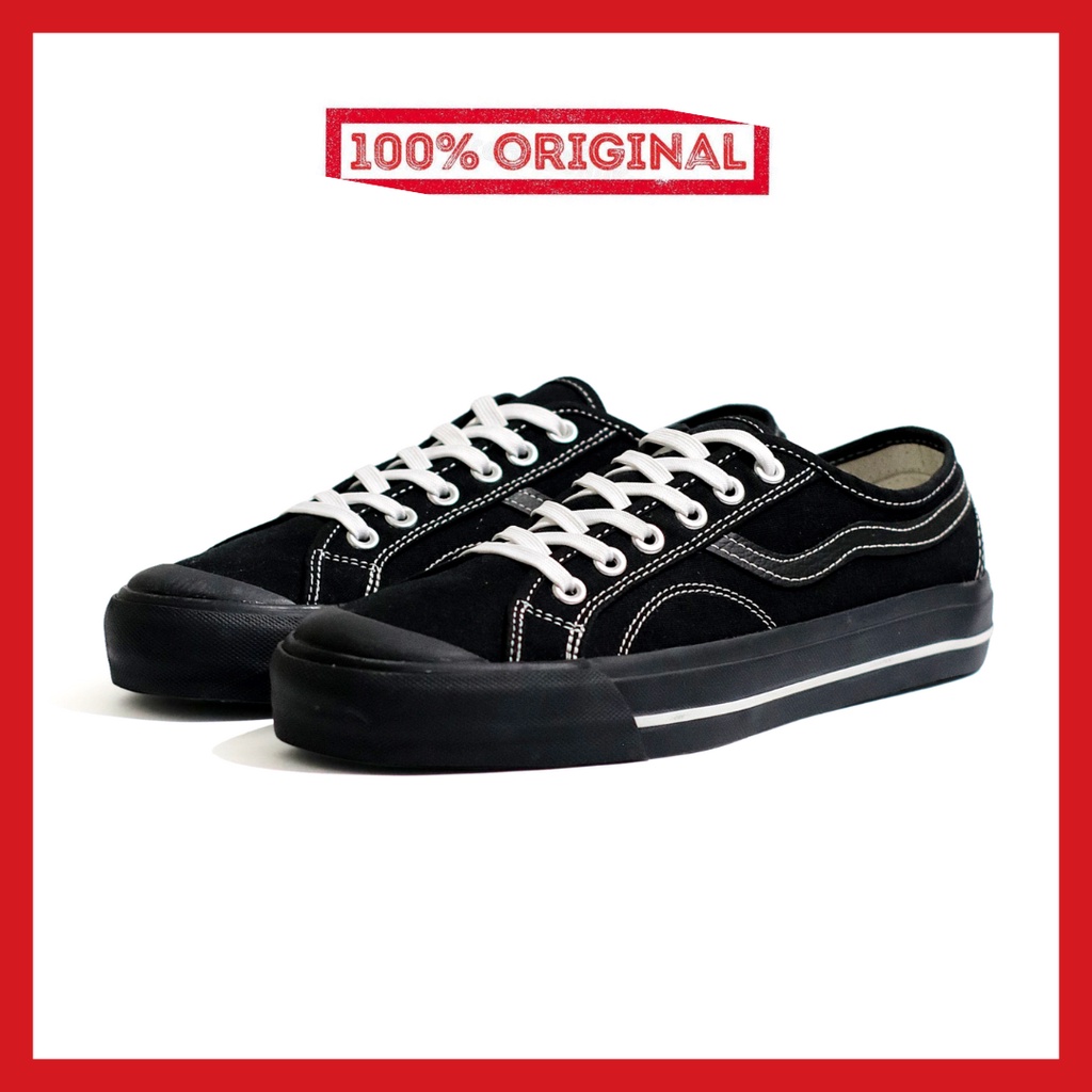 ORIGINAL - Sepatu Brand Lokal Kasual Pria Wanita No Brand Black Oreo Low Not Sneakers Ventela New Public Low Oreo