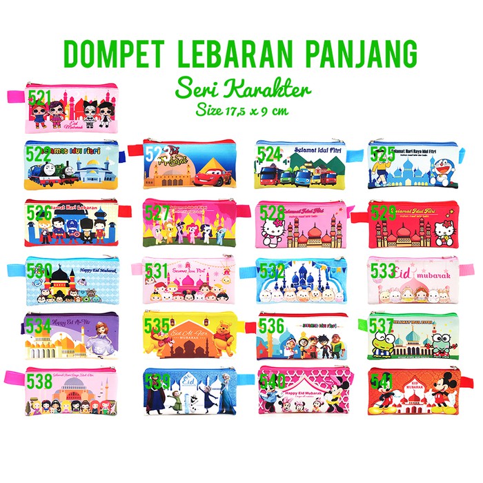 

Amplop Lebaran Panjang Aneka Karakter Dompet Pouch Lebaran Idul Fitri DA 6787