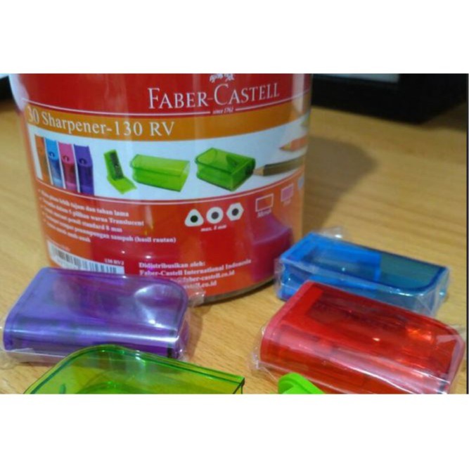 

Rautan Pensil / serutan FABER CASTELL / sharpener sleeve 130 RV