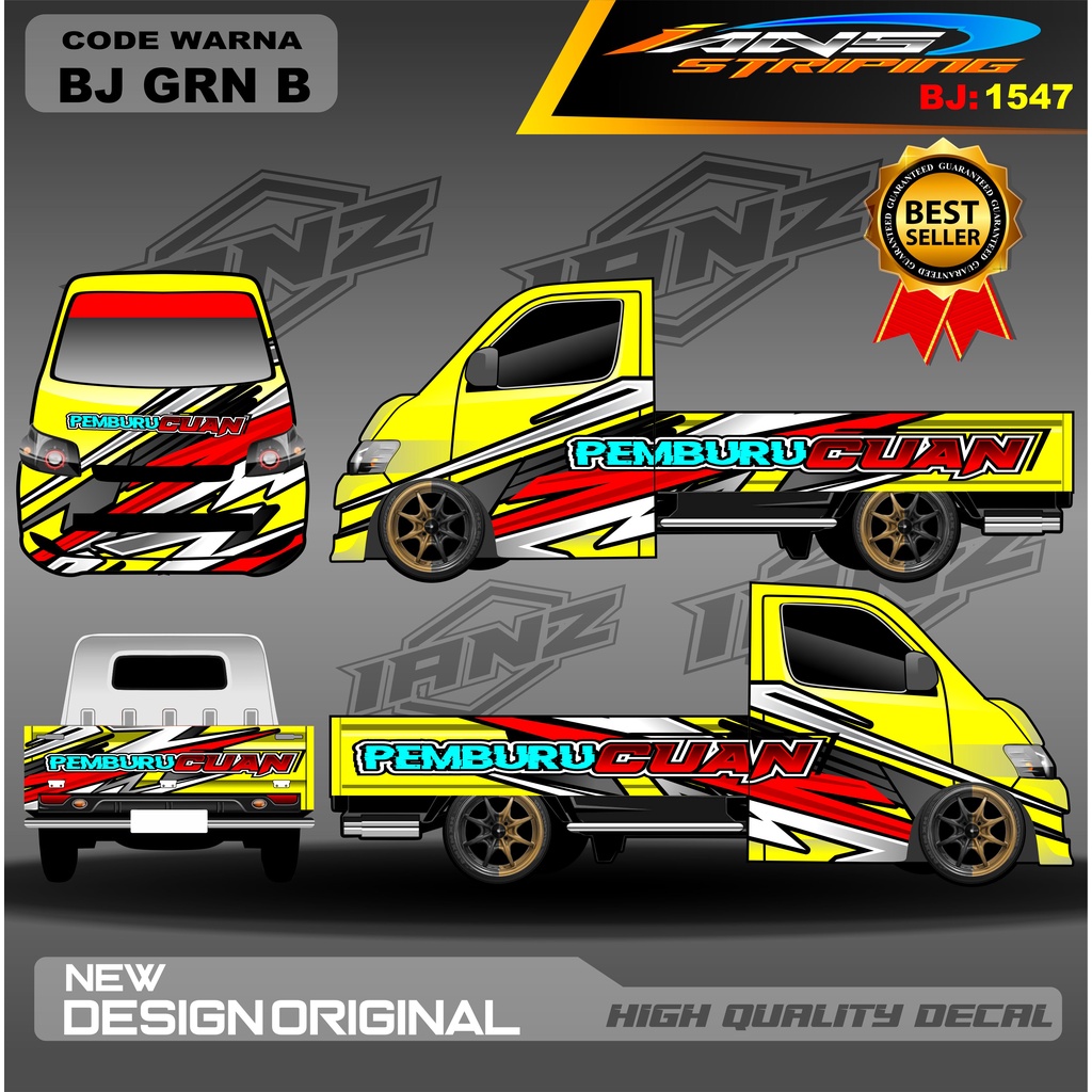 DECAL STIKER PICK UP GRANMAX CARRY L300 FULL BODY / / VARIASI STIKER FULL BODY / STIKER PICK UP / STICKER GRANMAX