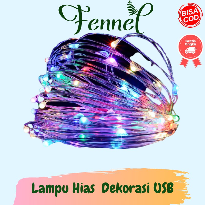 Lampu Hias Dekorasi USB 50 LED 5 Meter