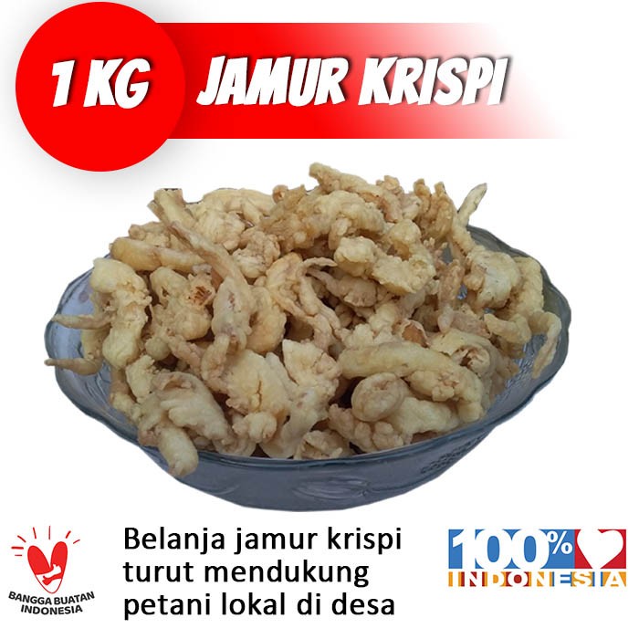 

KERIPIK JAMUR TIRAM ORIGINAL KRISPI KERISPI 1 kg