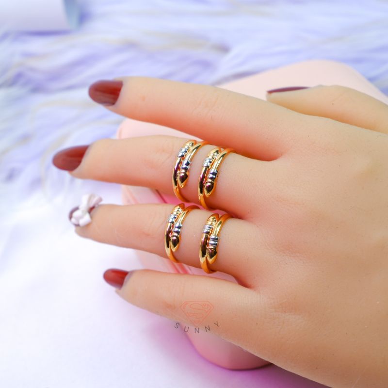 CINCIN KUKU MACAN 6K ASLI EMAS