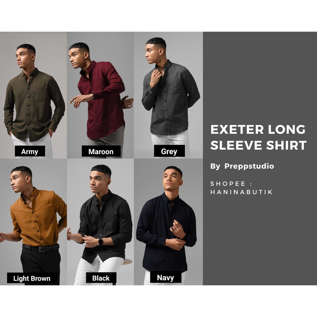 EXETER LONG SLEEVE SHIRT by PREPPSTUDIO