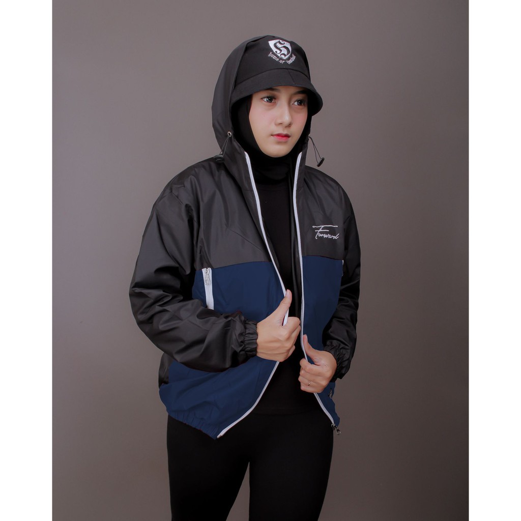 Jaket Parasut Olahraga, Sauna Suit, Jogging, Lari, Bersepeda, Despo, Gym Fitnes, Senam, Pria/Wanita