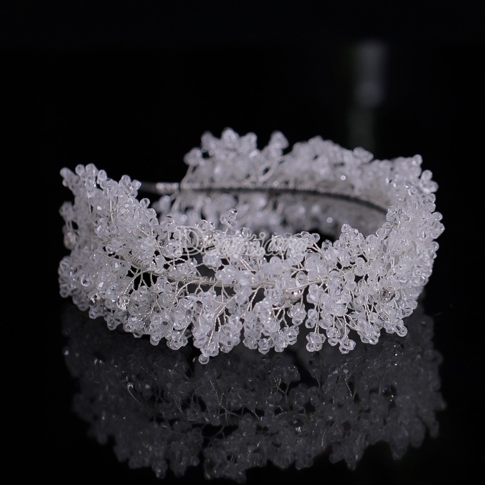 Bridal Headwear Luxury Handmade Crystal Headband Head Buckle Hair Accessories