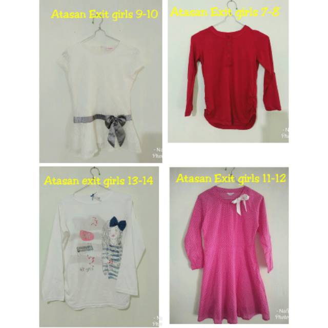 Atasan anak cwe merk exit girls