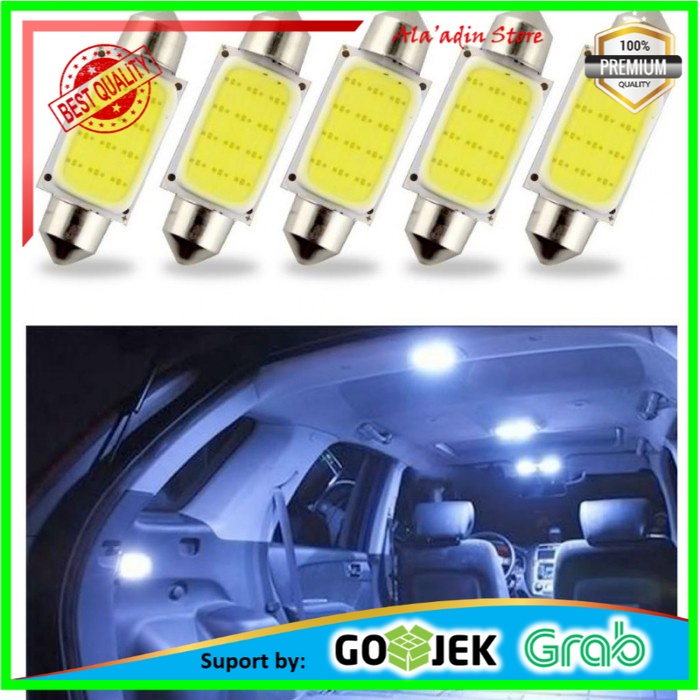 Cuci Gudang Lampu Interior Mobil LED COB Dome Light c5w BA9S 1 PCS - 31mm