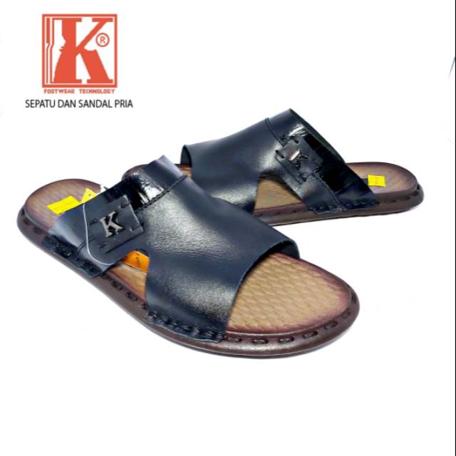 SENDAL KULIT KEYTON/ SENDAL KULIT PRIA/ SENDAL ASLI KULIT / KULIT ASLI BANDUNG/ SENDAL CASUAL PRIA