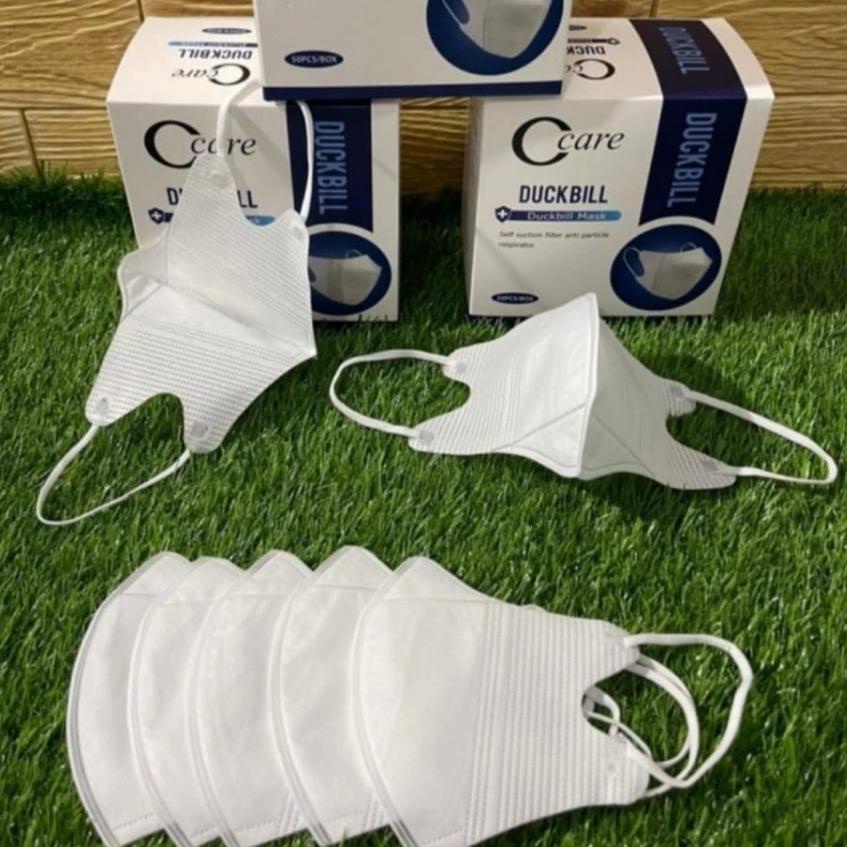 ➤ag Best Produk★ Masker duckbill Premium Garis Hidung Sensi Hitam Putih 1 BOX 50 pcs 72 ➤