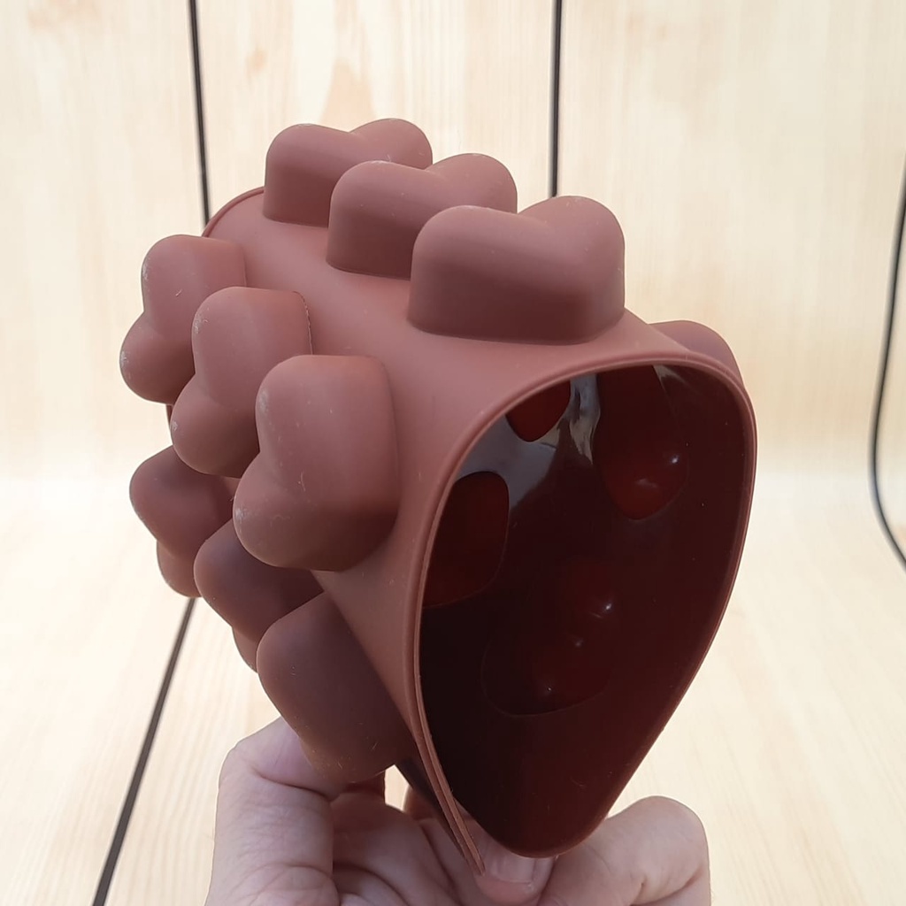 Cetakan Coklat Love Silikon Food Grade - Cetakan Love Hati Kue Es Pudding - Cetakan Silikon Coklat