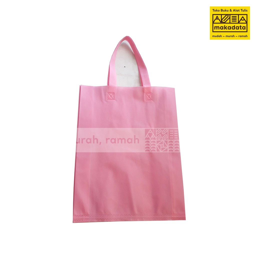 

GOODIE BAG | TAS SPUNBOND WARNA PINK POLOS 40 X 30 MURAH