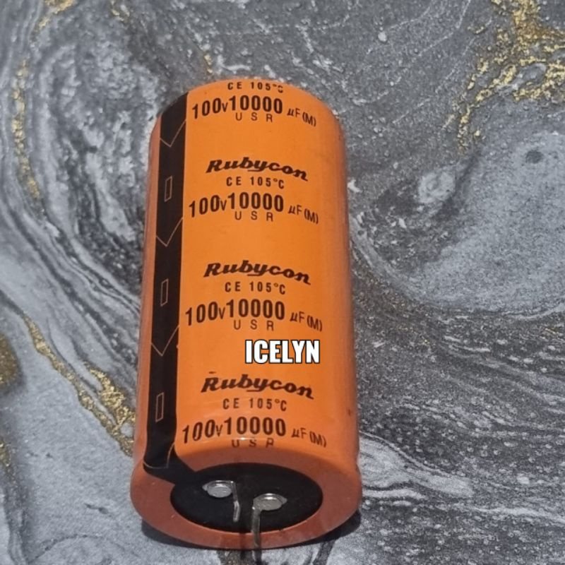 Elco 10000uf 80v Rubycon Orange