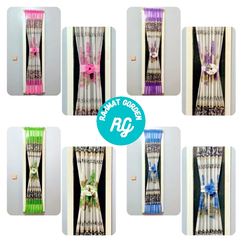 Gorden kupu kupu minimalis / Gorden kupu kupu ikat tengah / Gorden kupu kupu jendela kecil / Gorden 