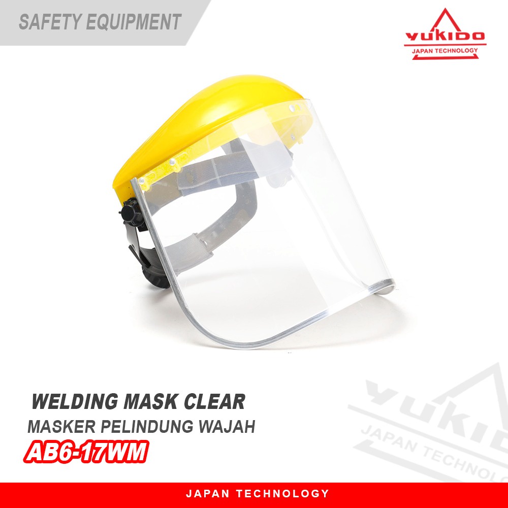 PASTI MURAH !! Faceshield Helm Pelindung Wajah Face Shield Kuning PELINDUNG SAAT PENGERJAAN DI GERINDA