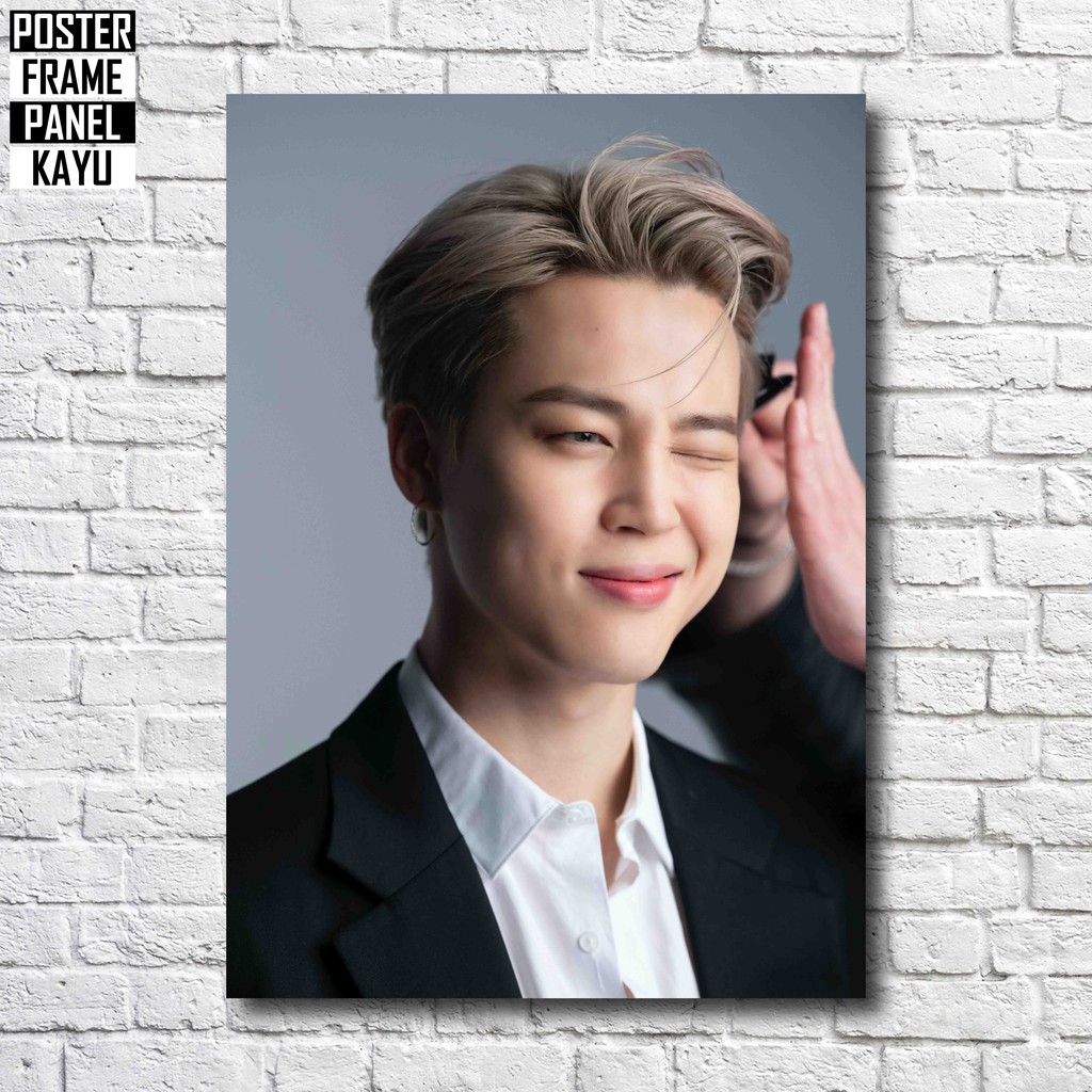 Poster BTS Jimin DICON Frame Kayu Solid A4 JMN158