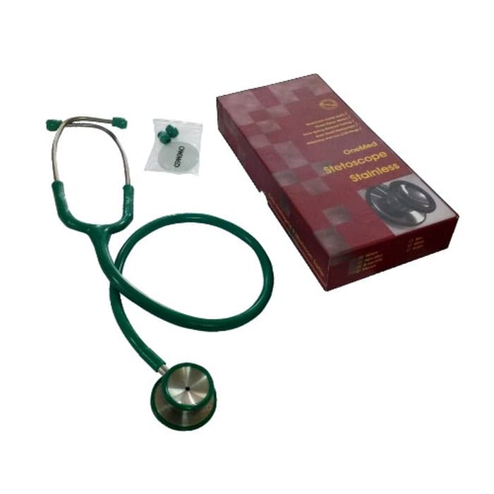 New Stethoscope Dewasa Stainless Hunter Green OneMed