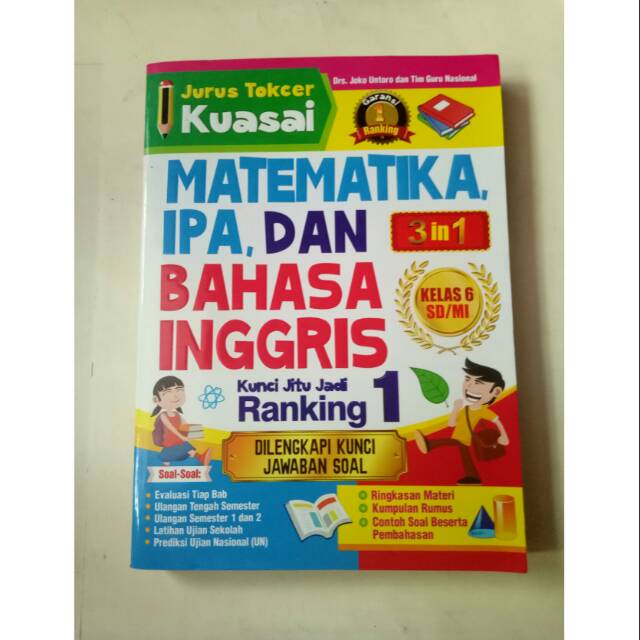 Jurus Tokcer Kuasai Matematika Ipa Dan Bahasa Inggris Sd Kelas 6