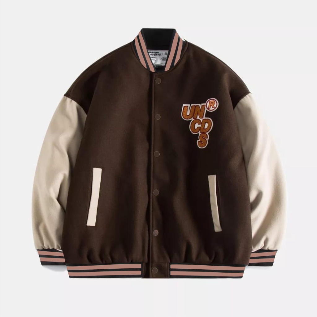 Outfit - Lettering Baseball Jacket Outerwear Varsity Tebal Premium