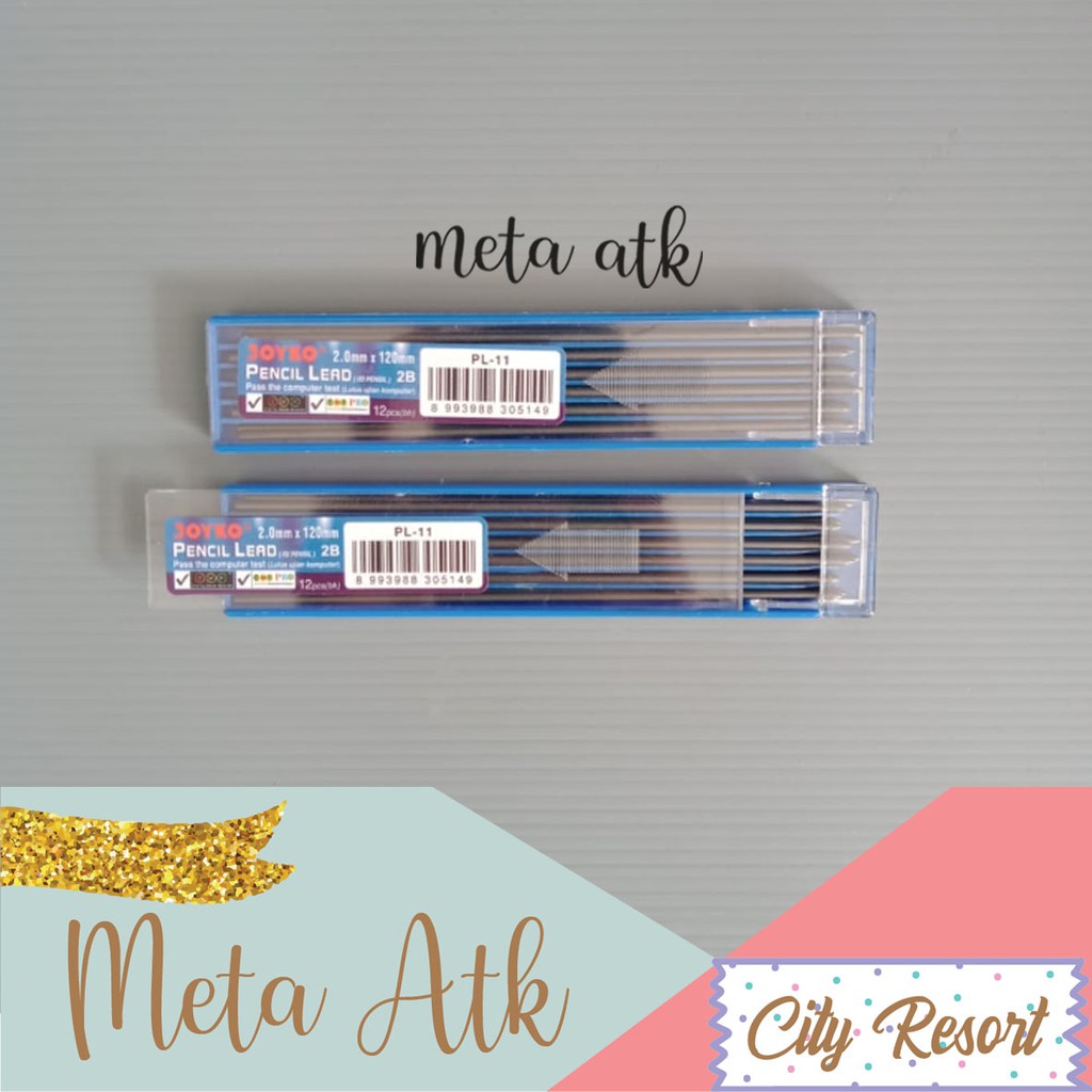 

Pencil Lead / Isi Pensil Mekanik Joyko PL-11 / 2B / 2.0 mm